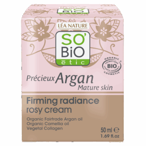 SO’BiO étic Anti-age Precieux Argan Krém růžový denní pro zpevnění GOLD BIO (50 ml) - zpevňuje a rozjasňuje pleť