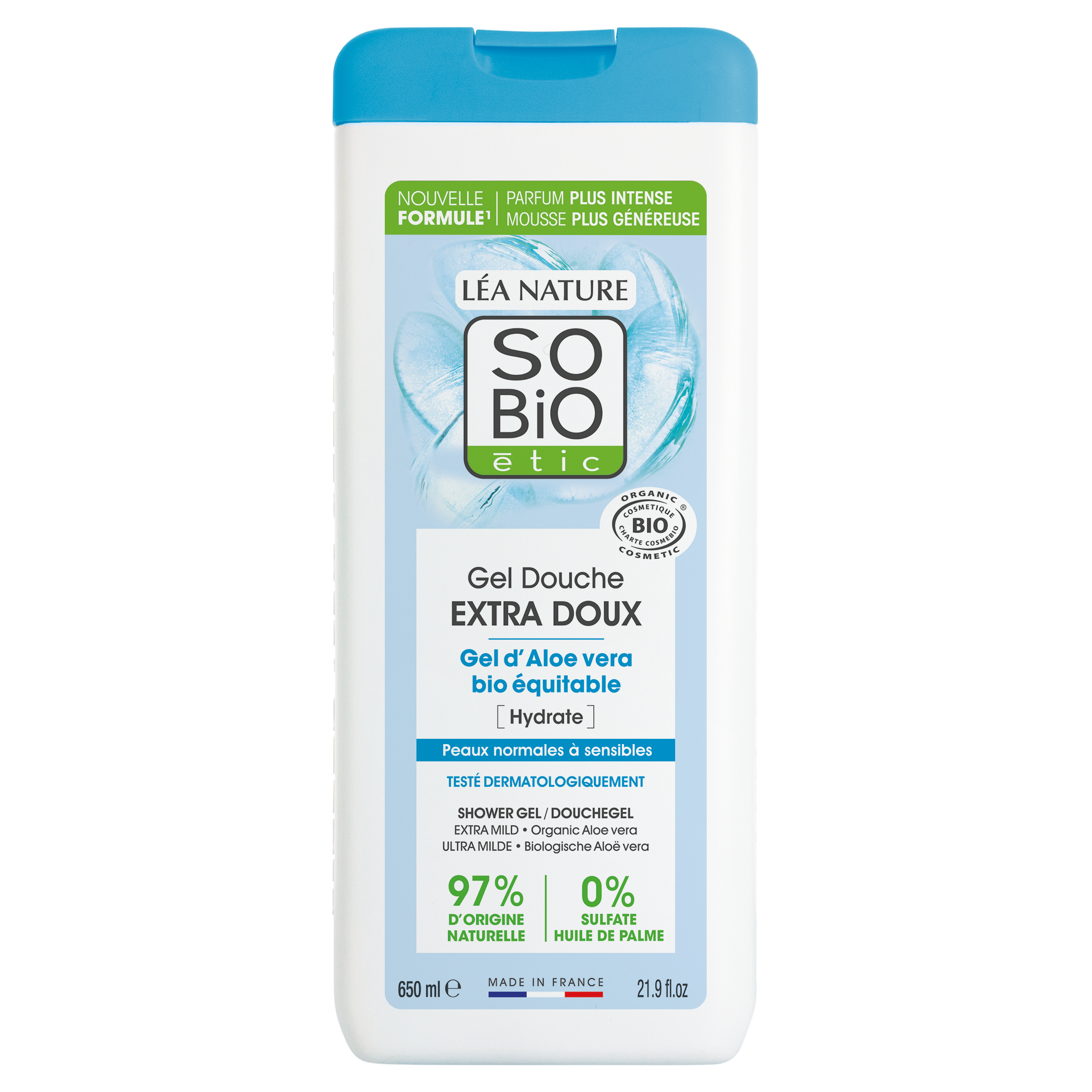 SO’BiO étic Gel sprchový EXTRA JEMNÝ s Aloe vera BIO (650 ml) - intenzivně hydratuje