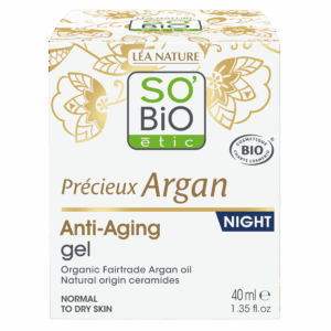 SO’BiO étic Anti-age Precieux Argan Gel noční BIO (50 ml) - regeneruje a vyhlazuje pleť