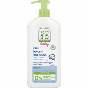 SO’BiO étic BABY Gel mycí pro děti - extra jemný na tělo i vlasy BIO (500 ml) - nepálí v očích