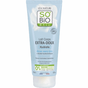 SO’BiO étic Mléko tělové extra hydratační s Aloe vera a hyaluronem BIO (200 ml) - s kyselinou hyaluronovou