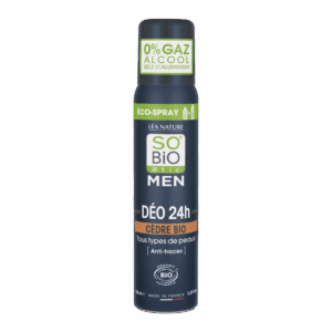 SO’BiO étic Deodorant přírodní ECO SPRAY 24h MEN - cedr BIO (100 ml) - účinný až 24 hodin