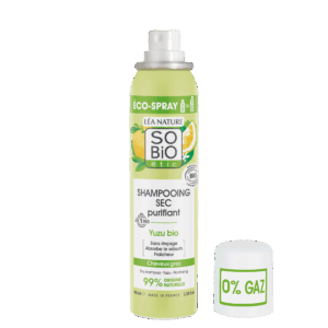 SO’BiO étic Čisticí suchý šampon ve spreji s Yuzu BIO (100 ml) - zanechává vlasy svěží a hladké