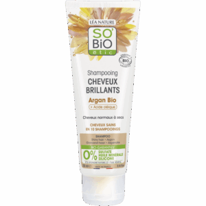 SO’BiO étic Šampon argan pro lesk - pro normální až suché vlasy BIO (250 ml) - vyživuje a obnovuje elasticitu