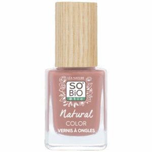 SO’BiO étic Lak na nehty - 45 růžová pivoňka (11 ml) - se zářivou a intenzivní barvou