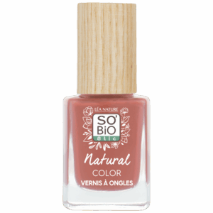 SO’BiO étic Lak na nehty - 65 růžová nude (11 ml) - se zářivou a intenzivní barvou