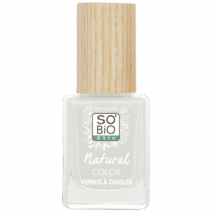 SO’BiO étic Lak na nehty - 80 francouzská bílá (11 ml) - se zářivou a intenzivní barvou