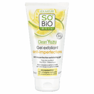 SO’BiO étic Gel pleťový exfoliační - Clean Yuzu BIO (150 ml) - ideální pro mastnou pleť