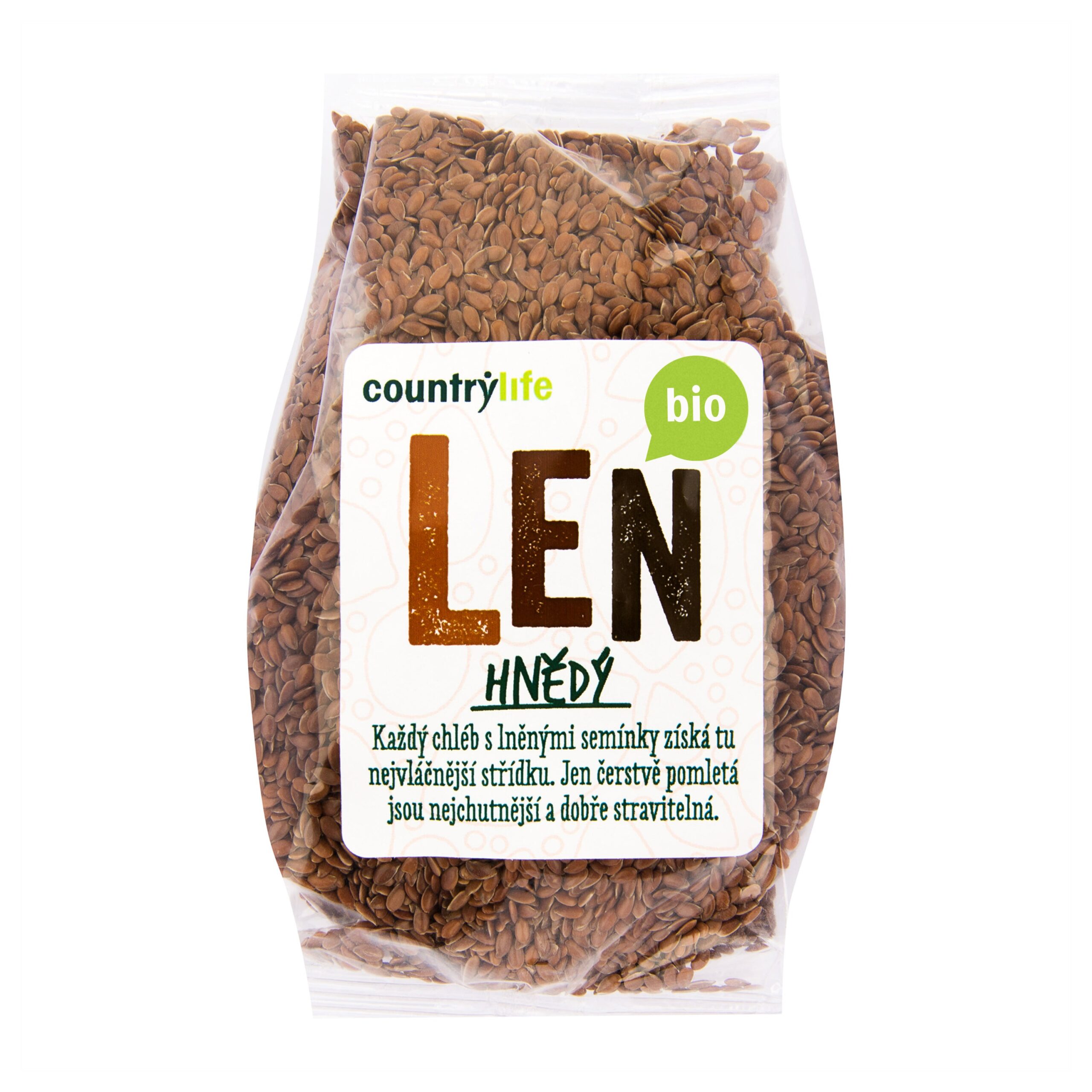 Len hnědý 300 g BIO   COUNTRY LIFE