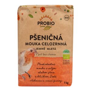 PROBIO Mouka pšeničná celozrnná jemně mletá BIO (1 kg)
