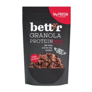 Granola proteinová s arašídy a kakaem bezlepková 300 g BIO   BETT´R