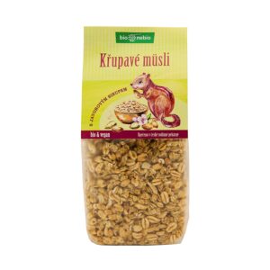 Müsli Nebuď hloupý! Křupavé s javorovým sirupem 270 g BIO   BIO NEBIO