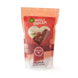 Müsli srdcem malina & belgická čokoláda 250 g   TOPNATUR