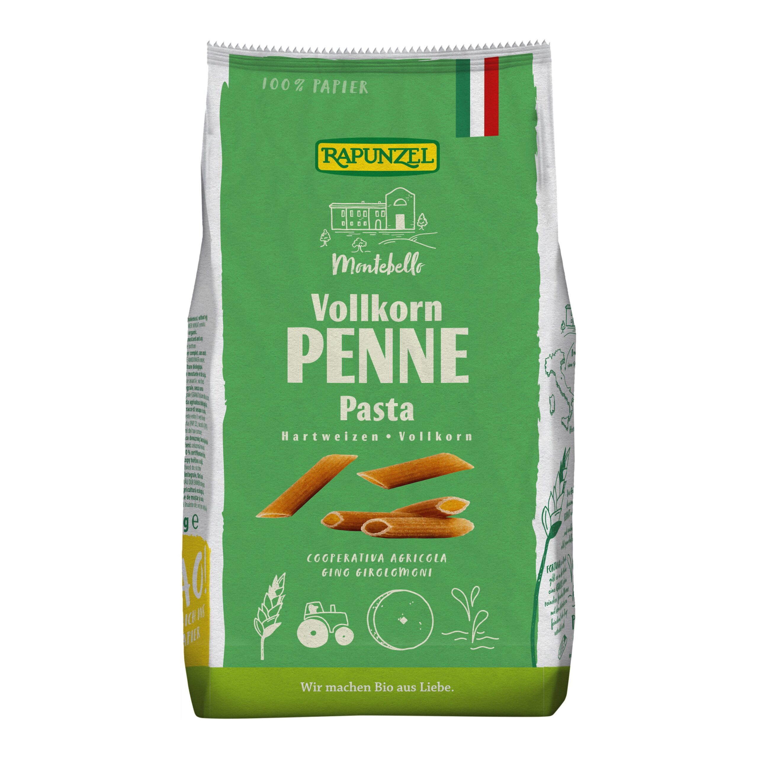 Penne celozrnné 500 g BIO   RAPUNZEL