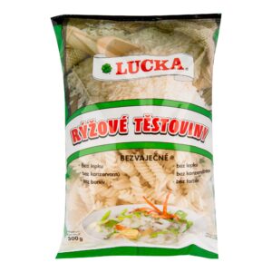 Těstoviny vřetena rýžové bezlepkové 300 g   LUCKA
