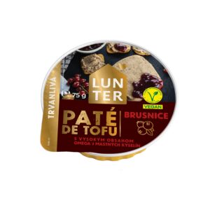 Paté z tofu s brusinkami 75 g   LUNTER