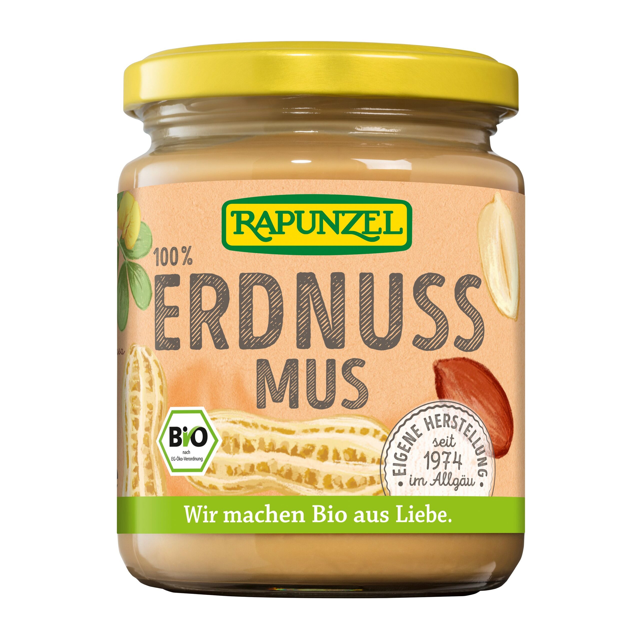 Pasta 100 % arašídová jemná 250 g BIO   RAPUNZEL
