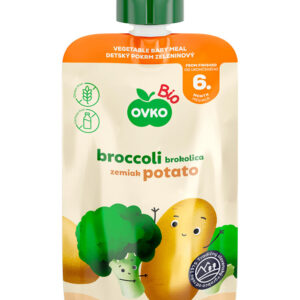 Příkrm brokolice, brambory - kapsička 90 g BIO   OVKO