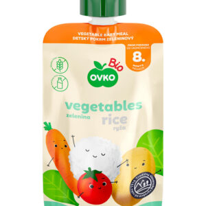 Příkrm zeleninová směs, rýže - kapsička 90 g BIO   OVKO