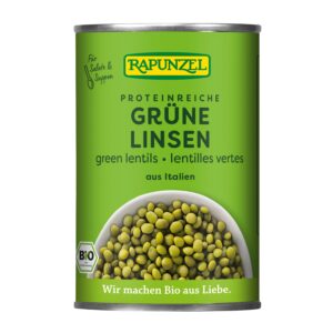 Čočka zelená sterilovaná 400 g BIO   RAPUNZEL