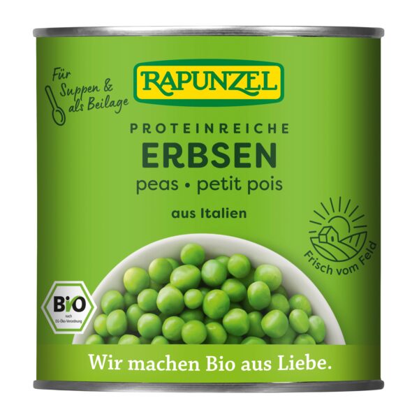 Hrášek sterilovaný 340 g BIO   RAPUNZEL