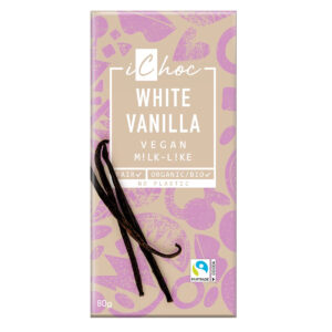 iChoc Čokoláda s vanilkou BIO (80 g) - alternativa bílé čokolády