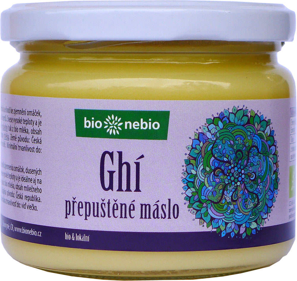 Máslo přepuštěné ghí ČESKÉ 330 ml BIO   BIO NEBIO