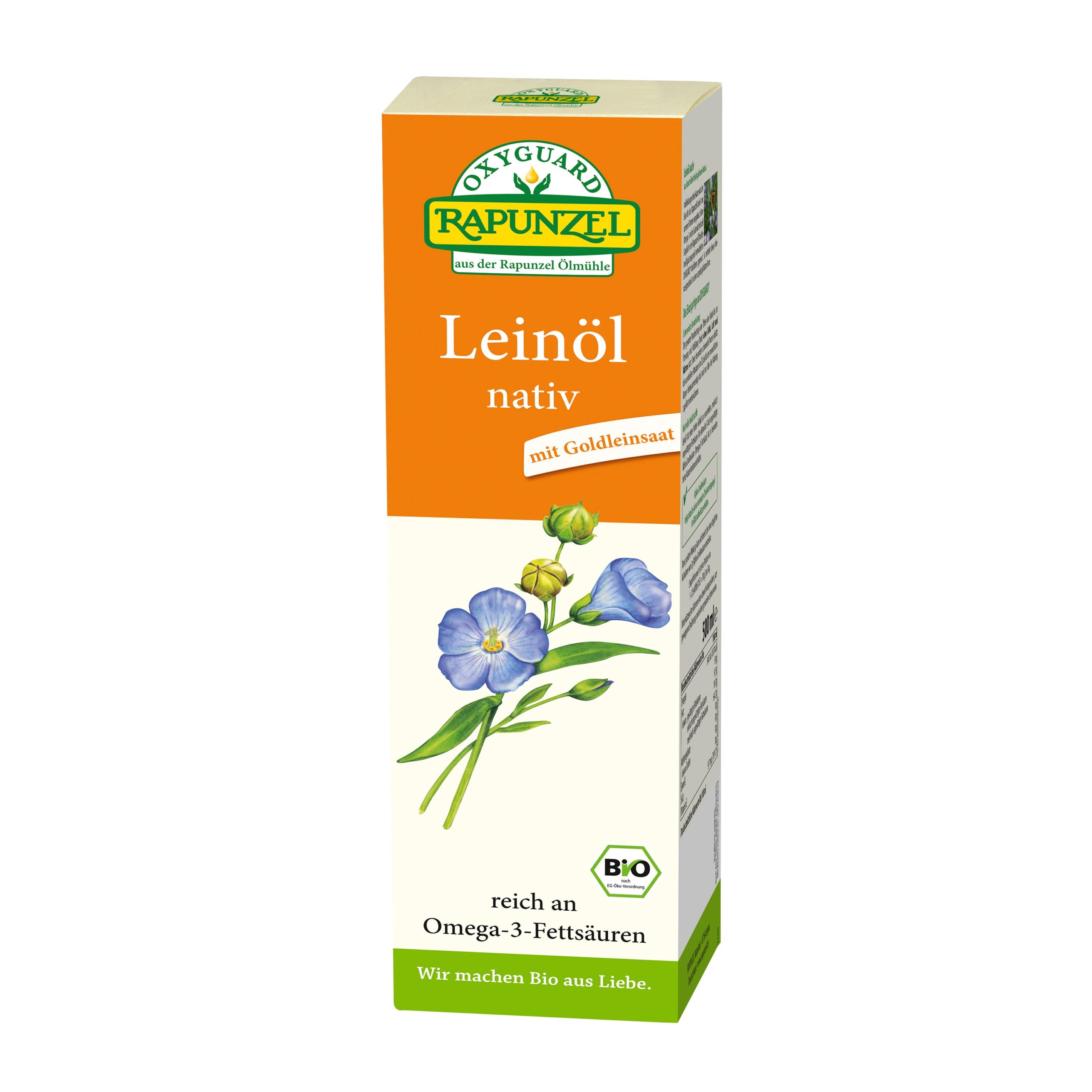 Olej lněný lisovaný za studena 500 ml BIO   RAPUNZEL