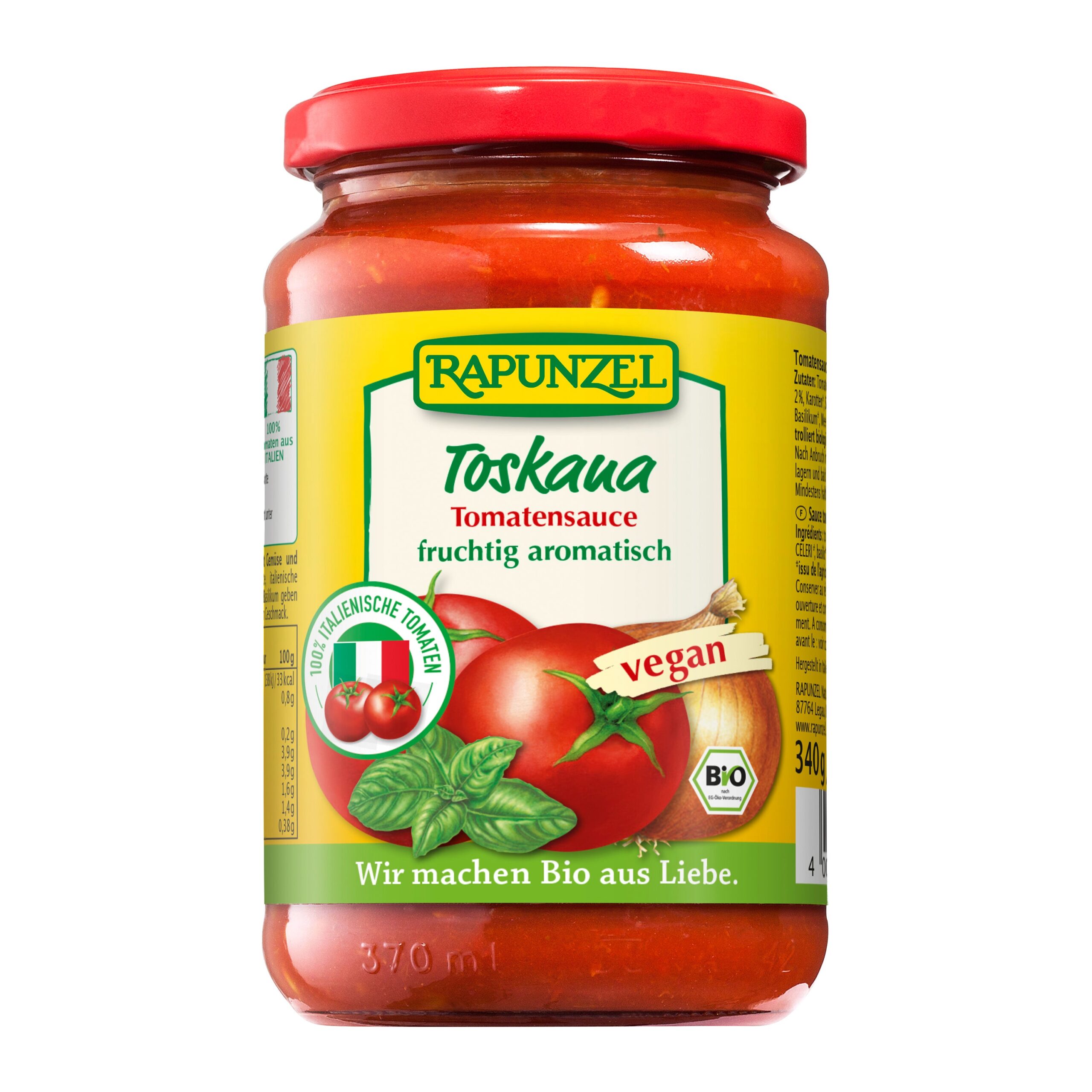 Omáčka na těstoviny Toskana 550 g BIO   RAPUNZEL