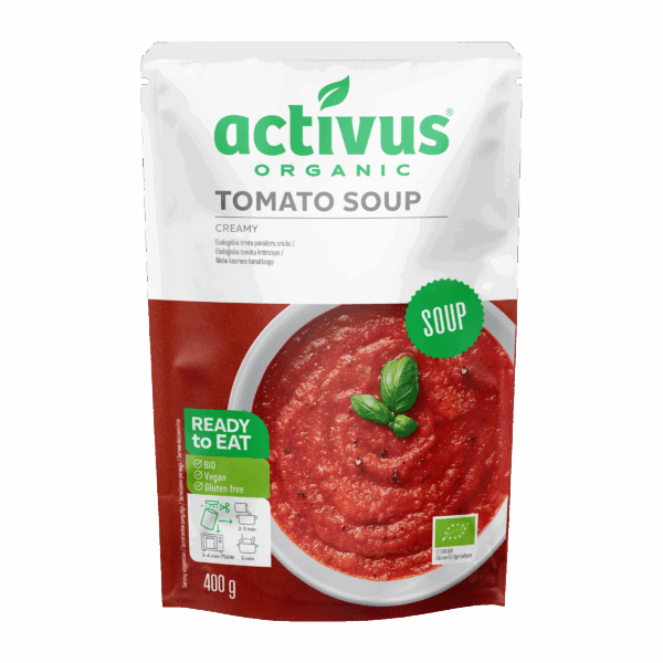 Polévka rajčatová s bazalkou 400 g BIO   ACTIVUS