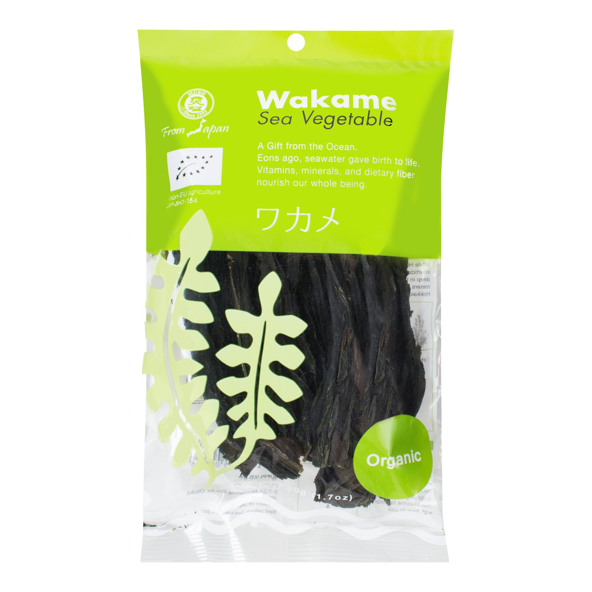 Mořské řasy Wakame 50 g BIO   MUSO