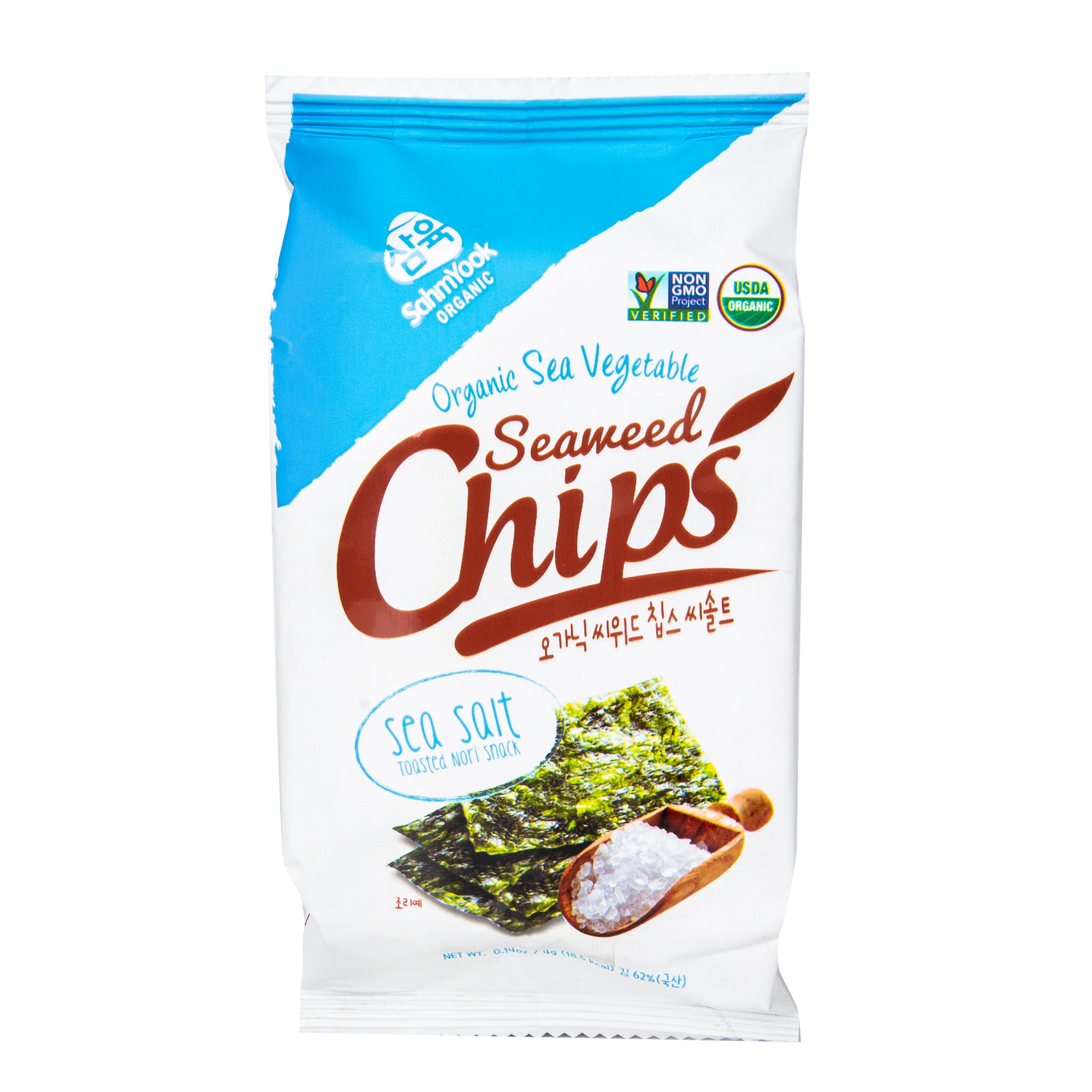 Sahm Yook Mořské řasy Snack pražené Nori s příchutí mořské soli (4 g)