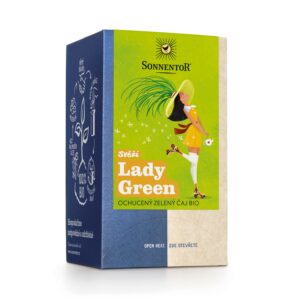 Sonnentor Zelený čaj aromatizovaný Svěží Lady Green BIO - nálev. sáčky (18 x 1,2 g) - s citronovou trávou