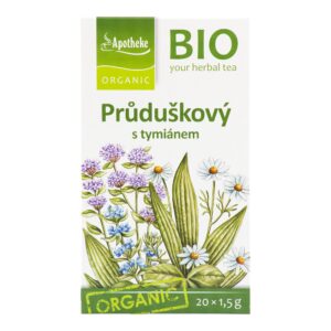 Apotheke Bylinný čaj Průduškový s tymiánem BIO - nálev. sáčky (20 x 1,5 g)