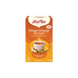 Čaj Zázvor Pomeranč s vanilkou 17 g sáčků 34 g BIO YOGI TEA