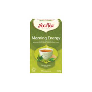 Čaj Ranní energie 17 sáčků 35,7 g BIO   YOGI TEA - spojení maté, zeleného čaje a kávy