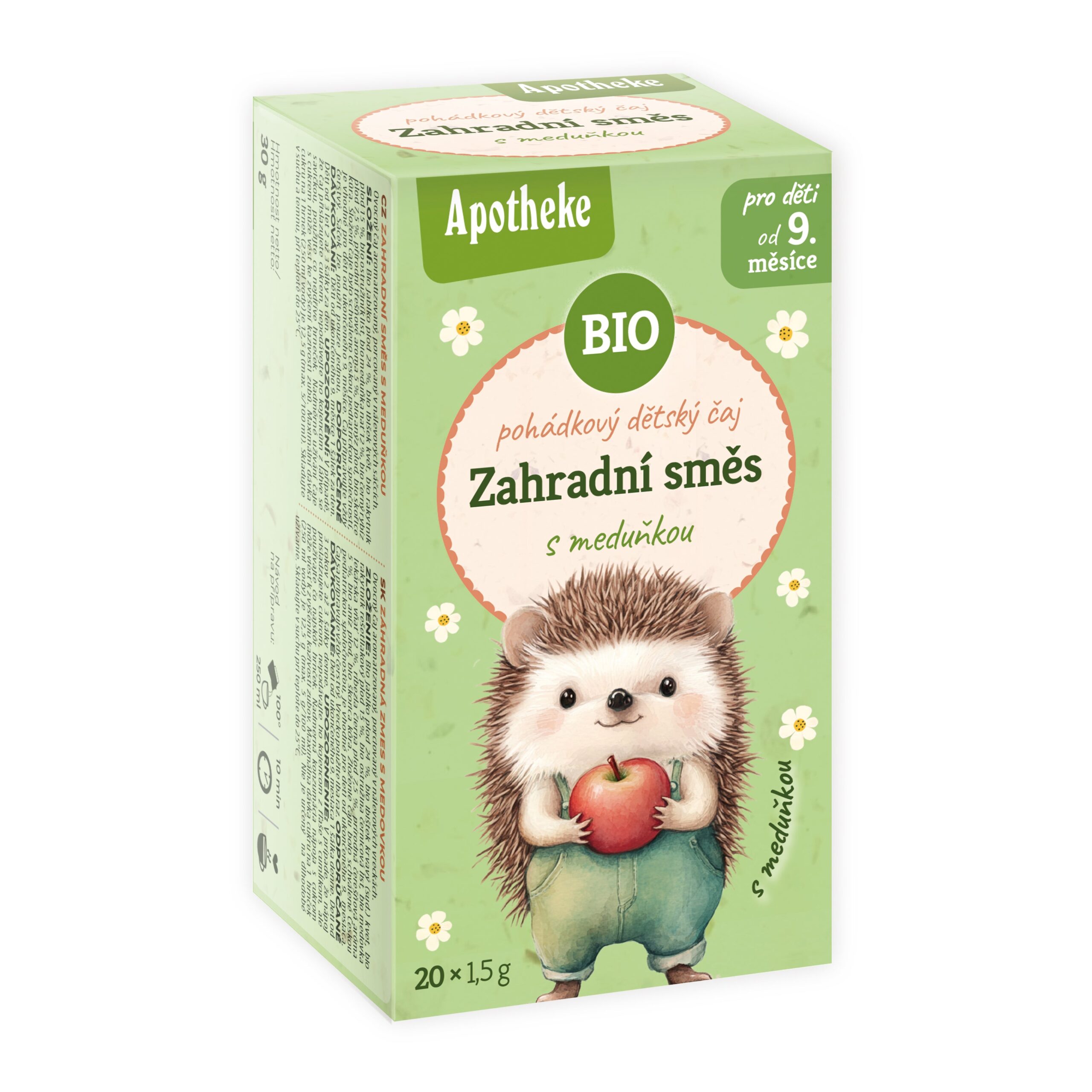 Čaj dětský Zahradní směs s meduňkou 20 sáčků 30 g BIO   MEDIATE