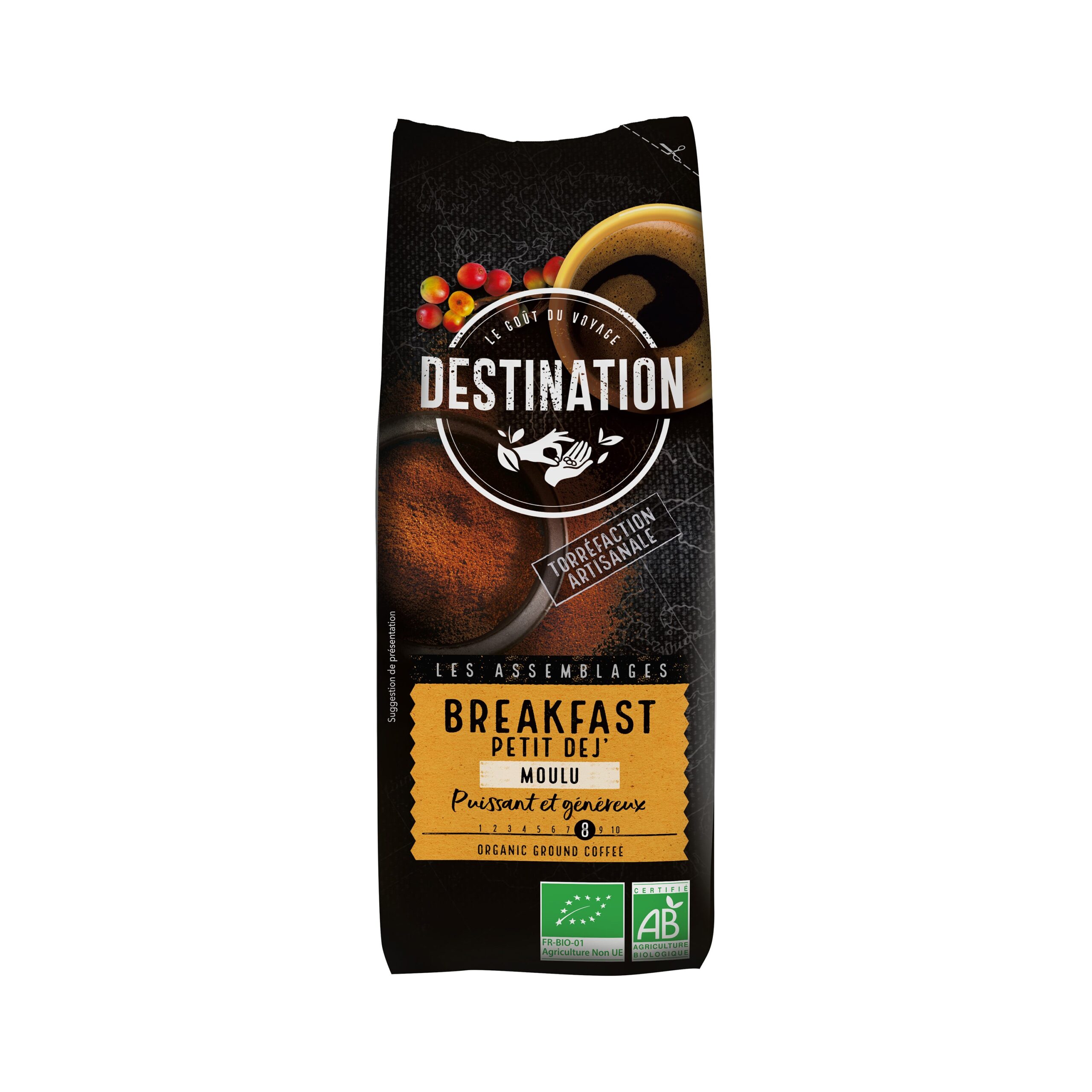 Káva mletá Breakfast 250 g BIO   DESTINATION