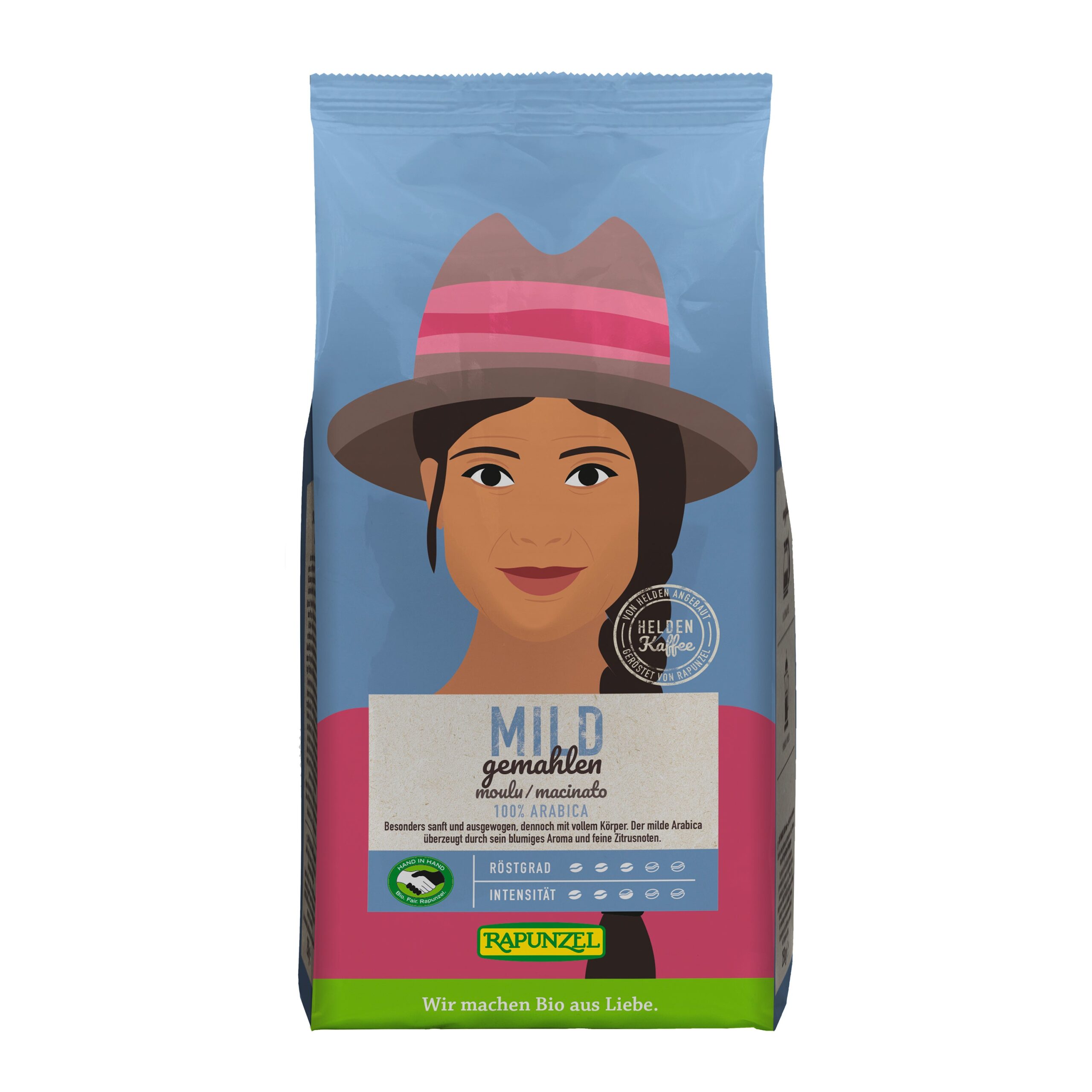 Káva mletá Gusto Café Mild 250 g BIO   RAPUNZEL