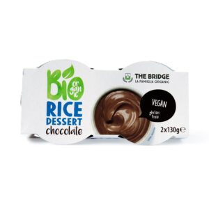 Dezert rýžový čokoláda 2x130 g BIO   THE BRIDGE