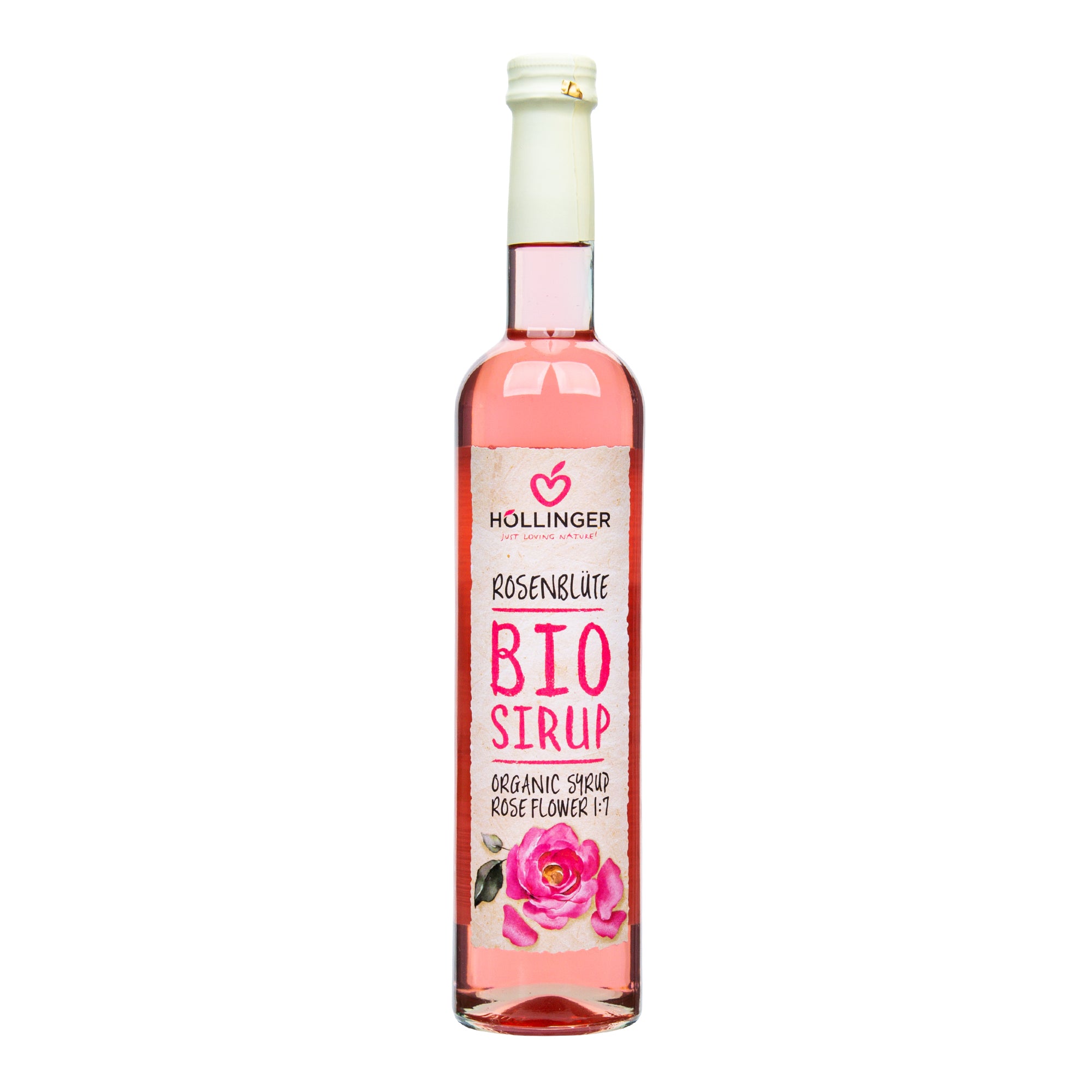 Sirup květ růže 500 ml BIO   HOLLINGER