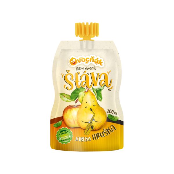 Mošt ovocný jablko-hruška 200 ml   OVOCŇÁK