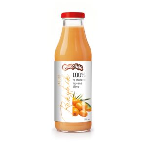 Mošt ovocný jablko-rakytník sklo 750 ml   OVOCŇÁK