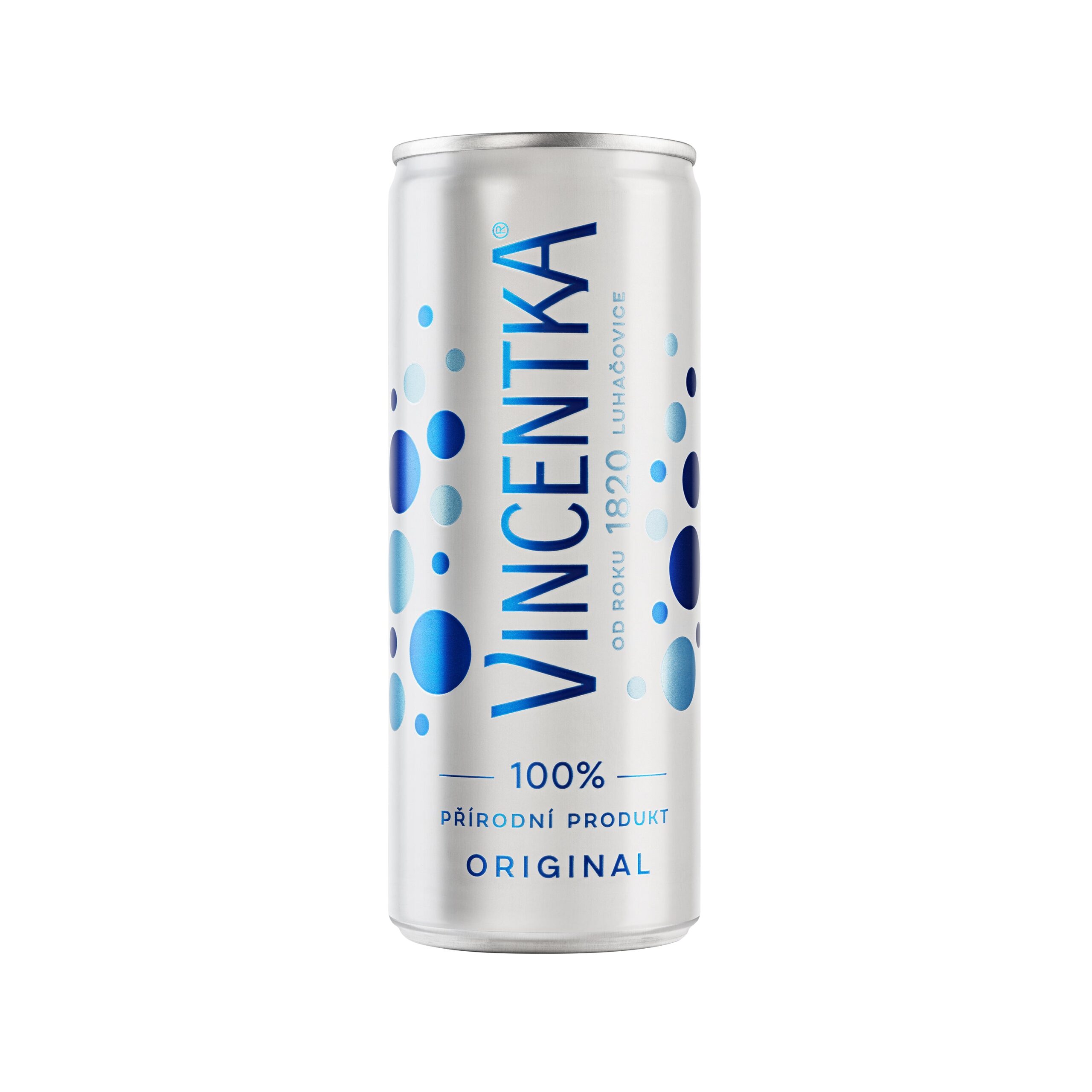 Vincentka minerální voda plech 250 ml   VINCENTKA