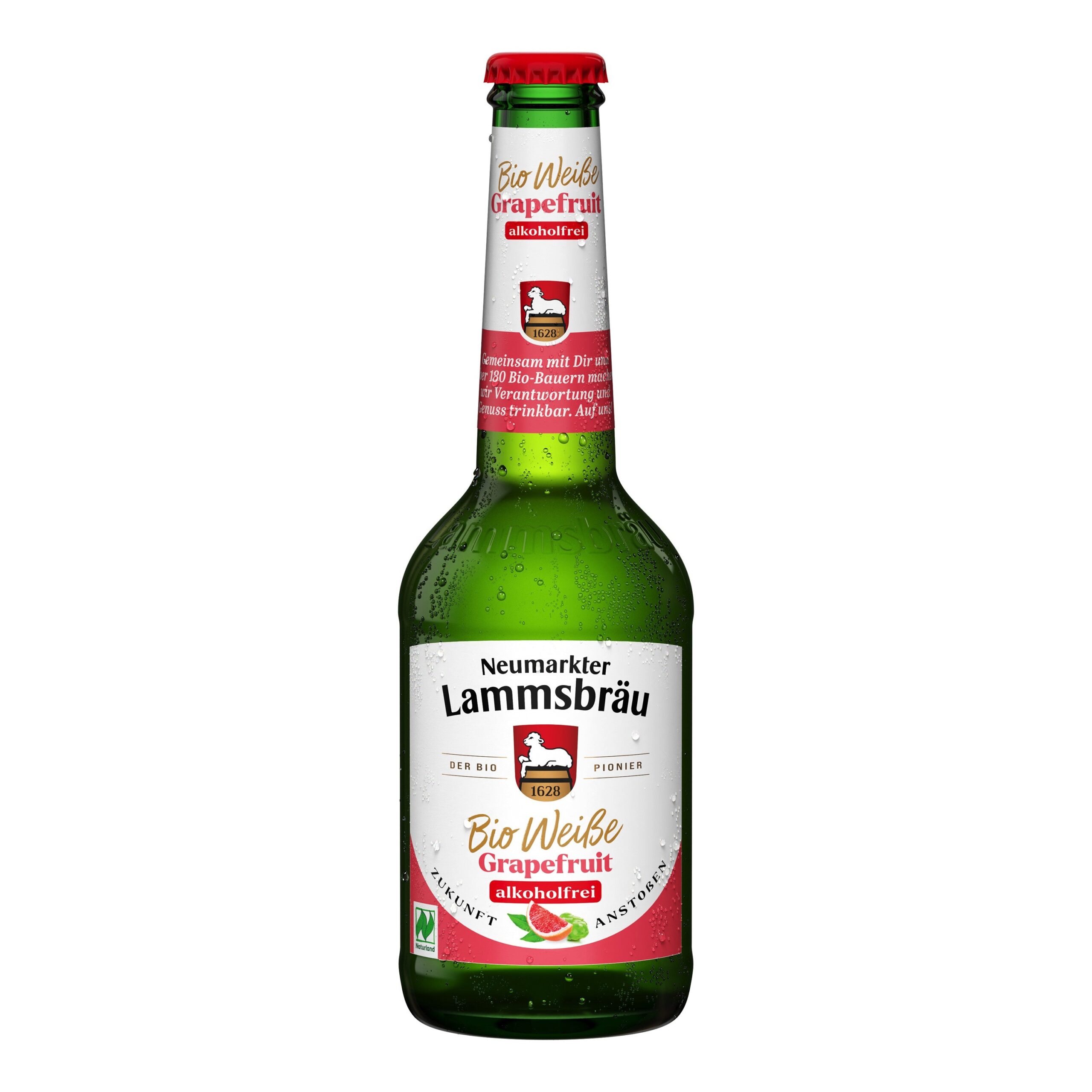 Nápoj Weisse Grapefruit nealkoholický 330 ml BIO   LAMMSBRÄU