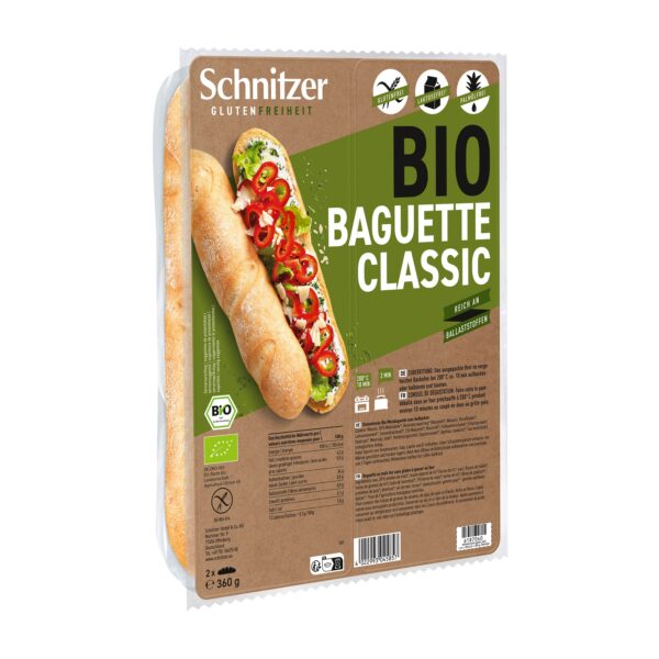 Bagety klasik bezlepkové 360 g BIO   SCHNITZER