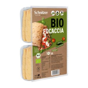 Focaccia bezlepková 220 g BIO   SCHNITZER
