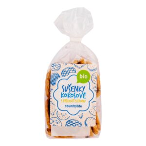 Sušenky kokosové s příchutí citronu 175 g BIO   COUNTRY LIFE
