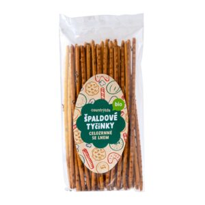 Tyčinky špaldové celozrnné se lnem 100 g BIO   COUNTRY LIFE