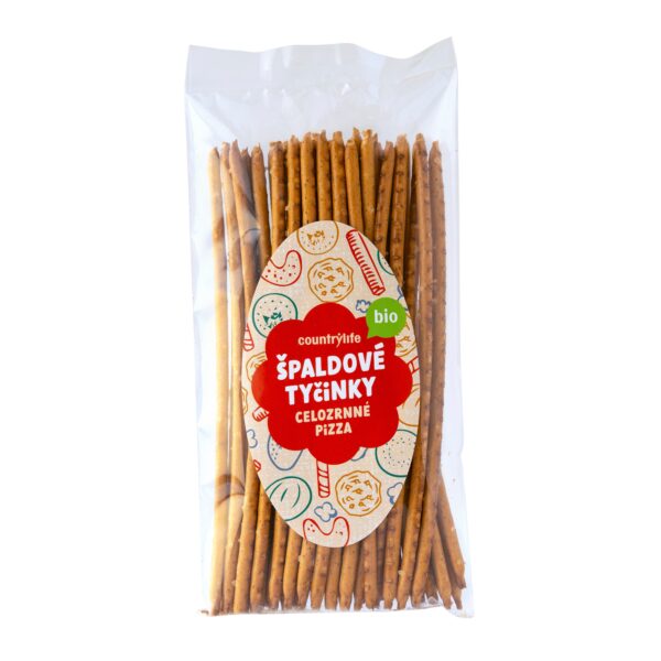 Tyčinky špaldové celozrnné pizza 100 g BIO   COUNTRY LIFE